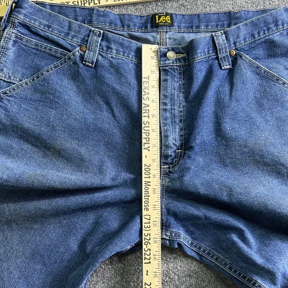 Lee Carpenter Jeans Mens Size 40x30 Blue Loose Fit Denim Utility Workwear Pant